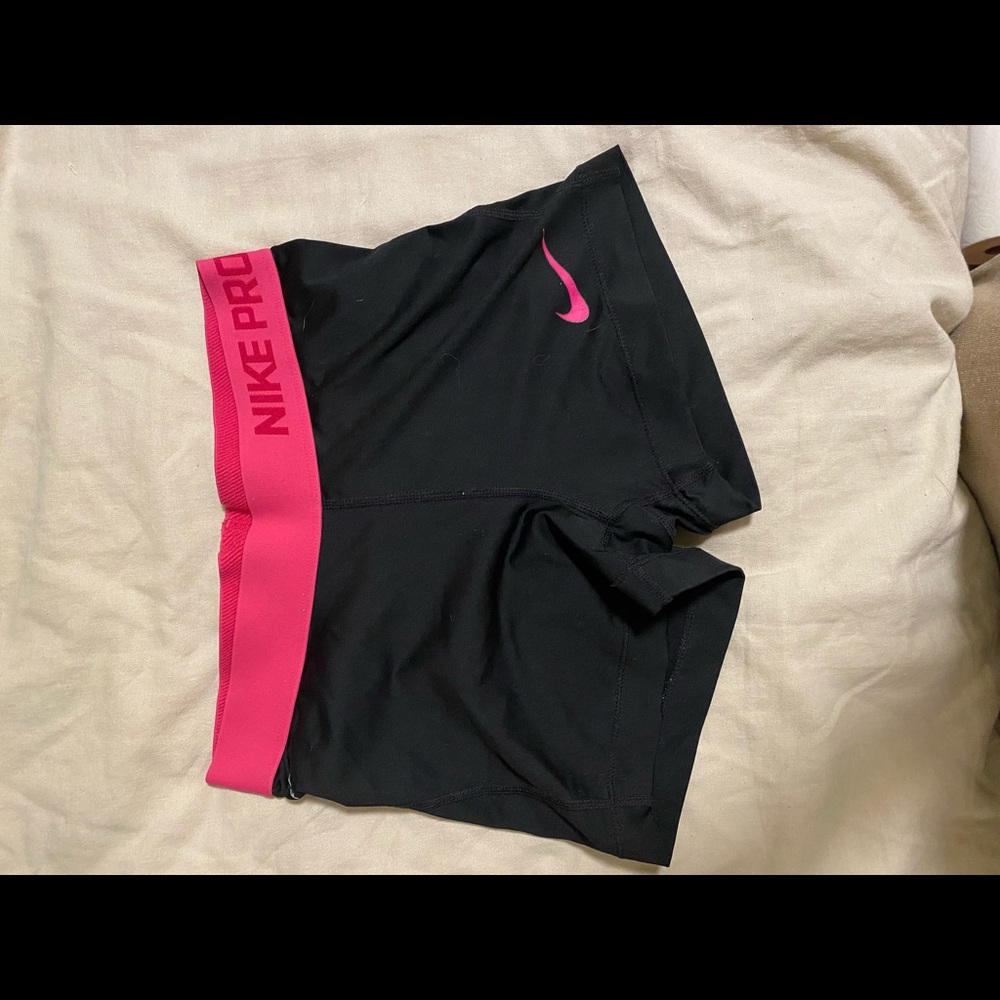 Nike Dryfit Pink and Black Shorts